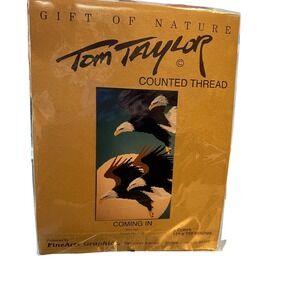 Tom Taylor Gift of Nature Counted Cross Stitch Kit Coming In Eagles 8 Colors